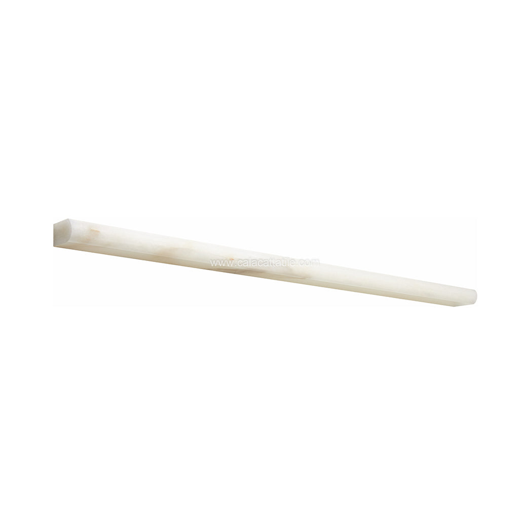 Calacatta Royale Marble 1/2 x 12 Pencil Liner Molding