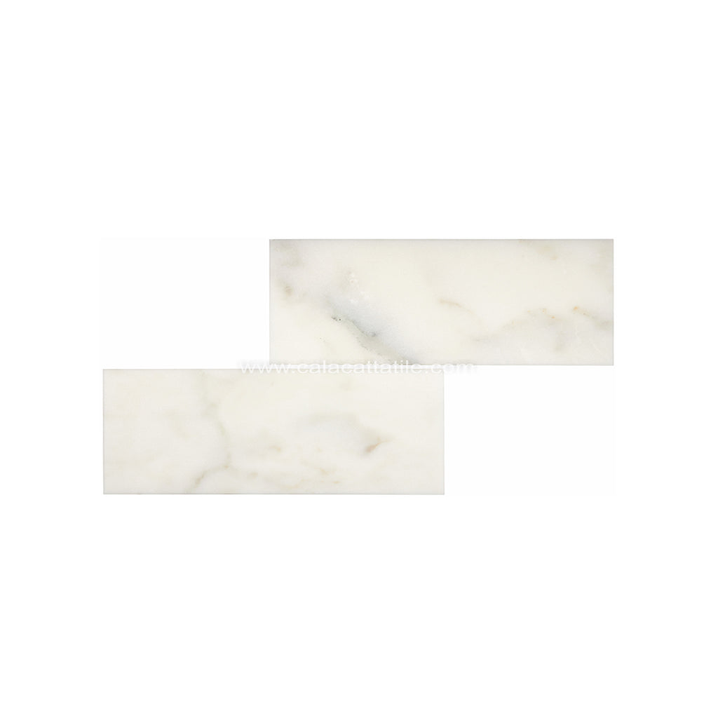 Calacatta Royale Marble 4 x 12 Tile