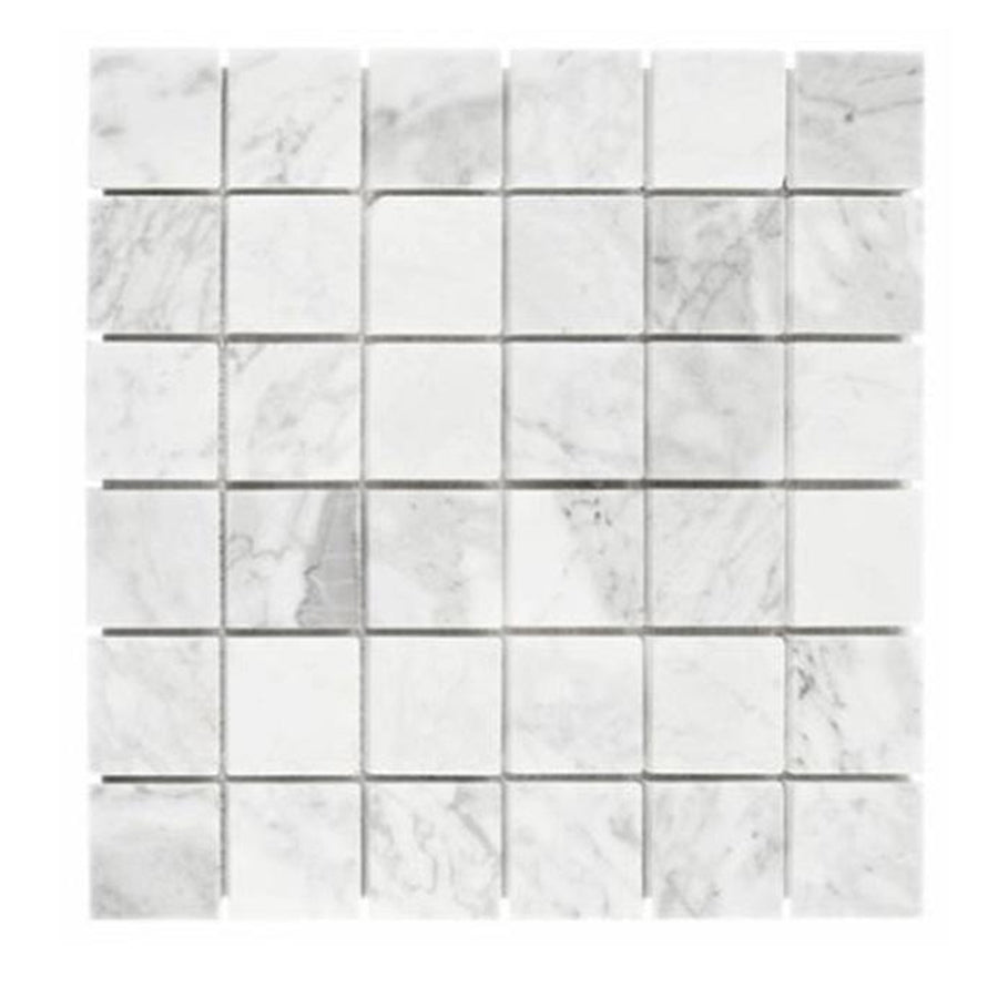 Bianco Carrara Marble 2 x 2 Mosaic Tile