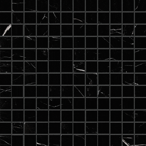 Nero Marquina Marble 1 x 1 Mosaic Tile
