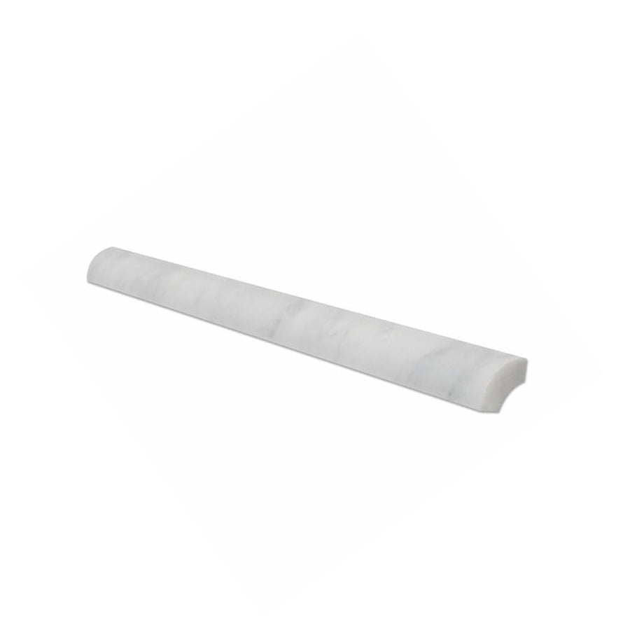 Bianco Carrara Marble 1 x 12 Quarter Round