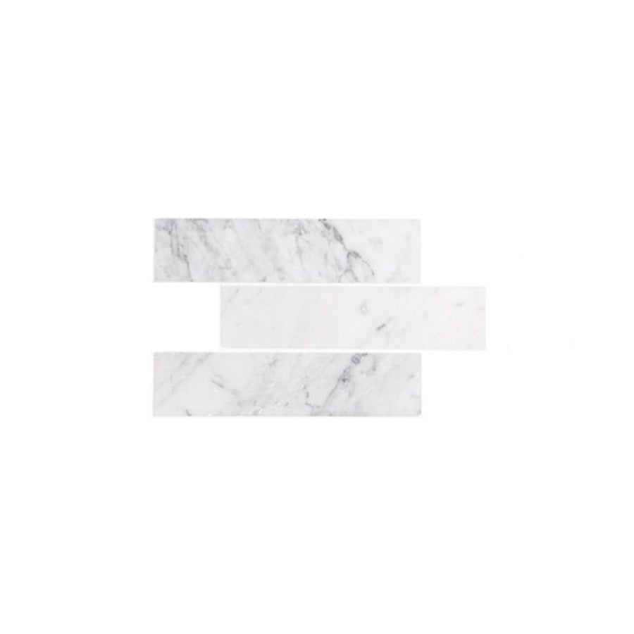 Bianco Carrara Marble 2 x 8 Tile