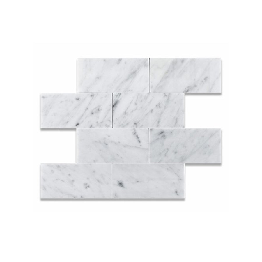 Bianco Carrara Marble 3 x 6 Tile