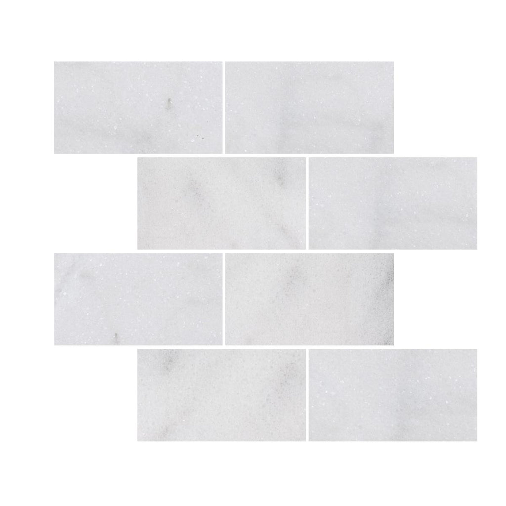 Calacatta Cristallo Marble 3 x 6 Tile