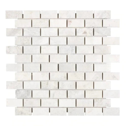 Dolomiti Congelados Marble 1 x 2 Brick Mosaic Tile