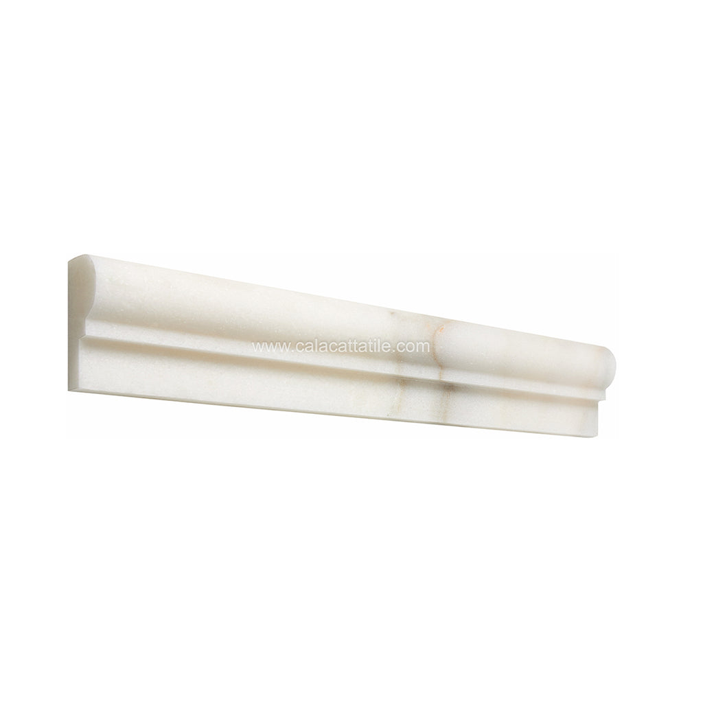 Calacatta Royale Marble 2 x 12 Chairrail Molding