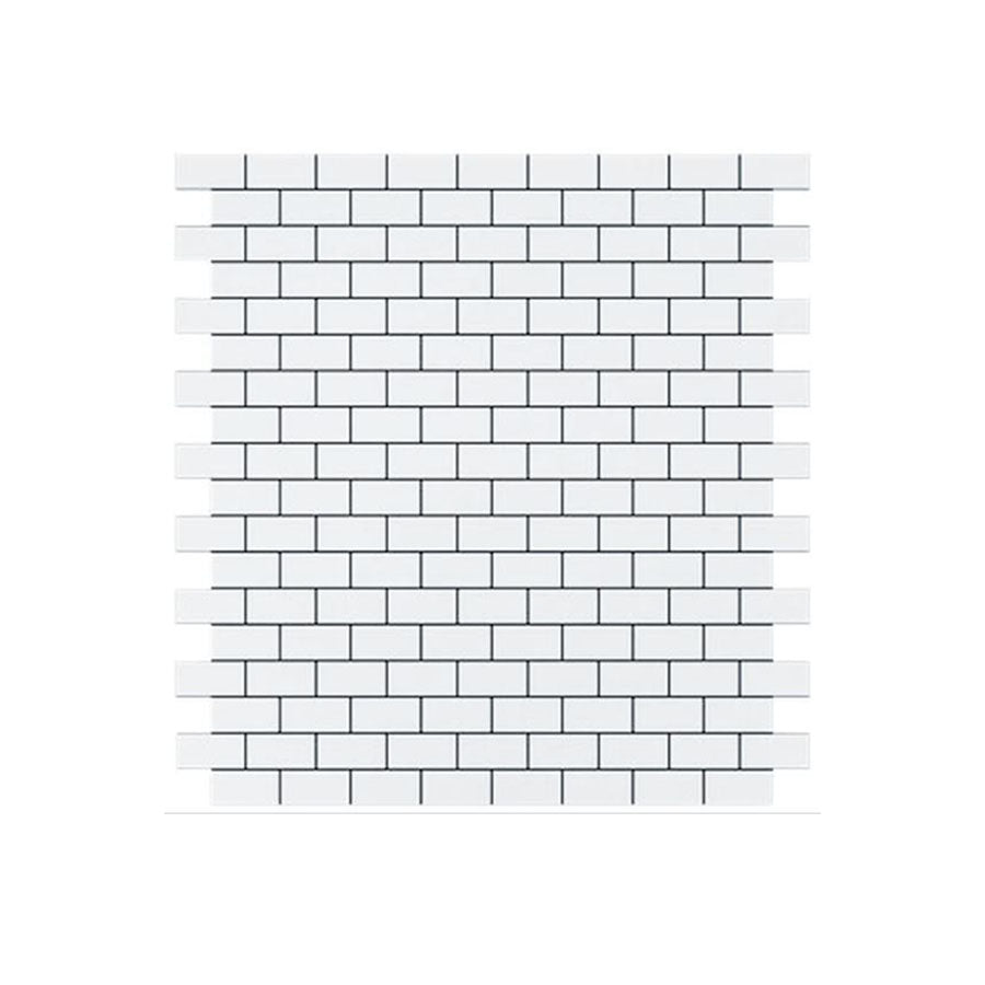 Bianco Dolomiti Marble 5/8 x 1 1/4 Mini Brick Mosaic Tile